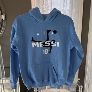 Gildan Blue Air Messi Kids Hoodie